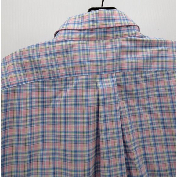 Lauren Ralph Lauren Shirt 15 1/2 Medium Pink Classic Fit Non Iron Plaid - Picture 7 of 11